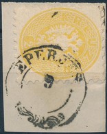 1864 2kr Sárga / Yellow 'EPERJES' Hibás Bélyegzés, Hiányzik A Hónap / Wrong Cancellation, The Month Is Missing - Sonstige & Ohne Zuordnung