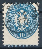 O 1864 10kr Extrém Elfogazással, Alul Szegélyléclenyomat / Strongly Shifted Perforation, Margin On Below 'KARL(ST)ADT' C - Sonstige & Ohne Zuordnung