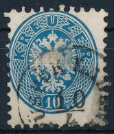 O 1864 10kr Kék, Változó Színintenzitású Gépszínátnyomattal / Blue With Machine Offset '(P)ÜSPÖK LADÁNY' Certificate: St - Sonstige & Ohne Zuordnung