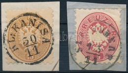 1864 5kr + 15kr Kivágásokon / On Cuttings 'KL:KANISA' + 'SZT. HUBERT' - Sonstige & Ohne Zuordnung