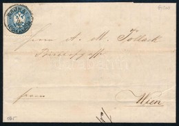 1865 10kr Levélen / On Cover 'BAJNA' - Wien - Other & Unclassified