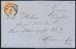 1865 15kr Levélen ,,KASCHAU' - ,,WIEN' - Autres & Non Classés