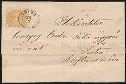 ~1865 15kr Levélen / On Cover 'LŐCSE' - 'PEST' - Autres & Non Classés