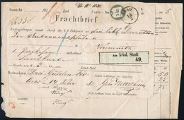 1865 Fuvarlevél 5kr Okmánybélyeggel / Freight Bill With Fiscal Stamp 'ARAD' - Kremnitz - Autres & Non Classés