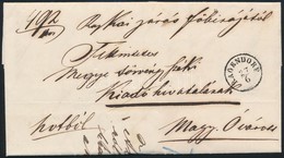 1866 Hivatalos Levél, A Belsejében A Hozzá Tartozó Tértivevény / Official Cover With Recepisse 'RAGENDORF' - Magy. Óvár - Autres & Non Classés