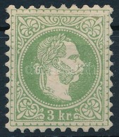 * 1867 3kr Sárgás Zöld / Yellowish Green. Certificate: Steiner - Andere & Zonder Classificatie