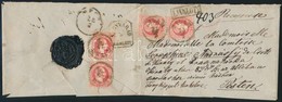 ~1867 4 X 5kr Ajánlott, Tértivevényes Levélen / On Registered Cover With Recorded Delivery 'ZILAH' + 'NAGYVÁRAD / AJÁNLO - Andere & Zonder Classificatie