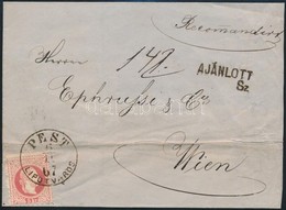 1867 5kr + 10kr Ajánlott Levélen / On Registered Cover 'PEST LIPÓTVÁROS' - 'WIEN' - Andere & Zonder Classificatie