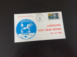 Ersttagsstempel 1969 Apollo 11  En L Etat Sur Les Photos - Nordamerika