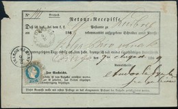 1869 10kr Tértivevényen / On Retour Recepisse 'LUDBREGH' (Gudlin 500 P) - 'IHAROS-BERÉNY' (sérült állapotban / Damaged) - Autres & Non Classés