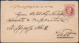 1869 5kr Díjjegyes Boríték / PS-cover 'ESSEGG / OBERSTADT' - Autres & Non Classés