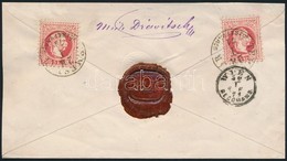 1871 5kr Díjjegyes Ajánlott Levél 2 X 5kr Díjkiegészítéssel, A Díjjegy Lemezhibás / Registered PS-cover With 2 X 5kr Add - Autres & Non Classés