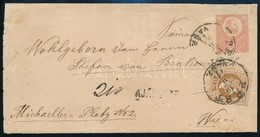 1871 Kőnyomat 5kr Díjjegyes Boríték 1867-es 15kr Díjkiegészítéssel, Ajánlott Levélként. Az Egyetlen Ismert Ilyen Bérment - Other & Unclassified