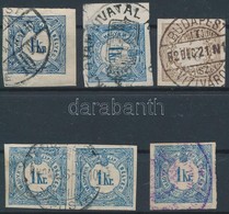 O 1888-1898 6 Db Hírlapilleték Bélyeg Színváltozatokkal  / 6 Newspaper Duty Stamps With Colour Varieties - Other & Unclassified