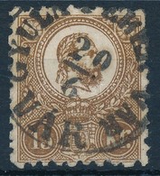 O 1871 Kőnyomat 15kr / Mi 5 'GYULA FEHÉR VÁR VÁR'' (Gudlin 200 Pont) (elvékonyodás / Thin Paper) - Autres & Non Classés