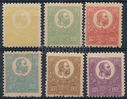 ** (*) 1921 Emlékkiadás, A 10kr Kivételével Postatiszta / Jubilee Reprints, Mint Never Hinged Except 10kr - Other & Unclassified