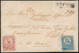 1871 Kőnyomat 5kr + 10kr Ajánlott Levélen / Mi 3 + 4 On Registered Cover 'ALLIBUNÁR' - Autres & Non Classés