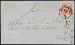 1871 Kőnyomat 5kr Levélen / Mi 3 On Cover 'MISKOLCZ' - Wien (ex Ryan) - Otros & Sin Clasificación