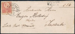 1872 5kr + 10kr Ajánlott Levélen (min 60.000++) / On Registered Cover 'ZNYO-VÁRALLYA' (Felvidék, Gudlin 600 P) + 'BÉRMEN - Sonstige & Ohne Zuordnung