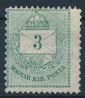 ** 1874 3kr 13:11 1/2 Fogazással / Perforation - Other & Unclassified