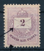 ** 1881 2kr II. Típus Karcokkal, Javítással (ex Lovász) / Mi 21 Type II, Retouche, Scratches - Autres & Non Classés