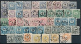 O 1881 Kis Tétel Rengeteg Fogazat és Színváltozattal, Szép Bélyegzésekkel   / Lot With Perforation And Colour Varieties, - Otros & Sin Clasificación