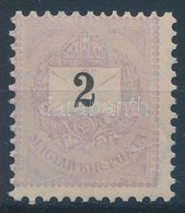 ** 1889 Feketeszámú 2kr 11 1/2 Fogazással, Postatiszta  (260.000) / Mi 28A Mint Never Hinged (jelentéktelen Gumihiba / G - Autres & Non Classés