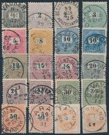 O 1898 Sorozat Színváltozatokkal, Szép Bélyegzésekkel, 20 Bélyeg  / Set With  Colour Varieties, Nice Cancellations, 20 S - Autres & Non Classés