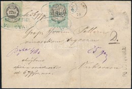 1878 Értéklevél Később Felragasztott 3kr + 12kr Okmánybélyegekkel / Insured Cover  'BOSNJAKI' - Vukovár With Fiscal Stam - Sonstige & Ohne Zuordnung