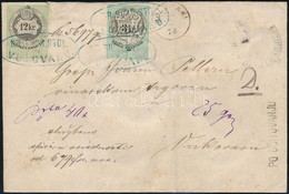 1878 Értéklevél Később Felragasztott 3kr + 12kr Okmánybélyegekkel / Insured Cover  'BOSNJAKI' - Vukovár With Fiscal Stam - Autres & Non Classés