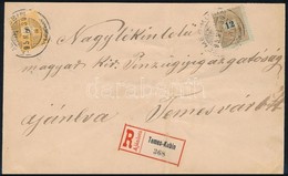 1895 Ajánlott Levél 8kr + 12kr Bérmentesítéssel / Mi 31 + Mi 33 On Registered Cover 'TEMES-KUBIN' - Temesvár - Other & Unclassified