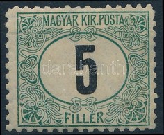 ** 1903 Zöldportó 5f 'B' (100.000) / Postage Due Mi 4 Perforation 11 1/2 (rövid Fogak / Short Perforations Above)) - Other & Unclassified