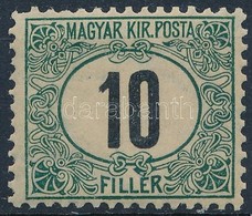 ** 1903 Zöldportó 10f 'A' (50.000)  / Postage Due Mi 5 Perforation 11 3/4 : 12 (rövid Sarokfog / Short Corner Perf.) - Andere & Zonder Classificatie