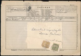 1901 Távirat 6f és 60f Bérmentesítéssel / Telegram 'MÓDOS' - Maria Radna - Sonstige & Ohne Zuordnung