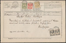 1902 Távirat 5 Bélyeggel Bérmentesítve / Telegram With 5 Stamps Franking 'MOKRIN' - Gattaja - Sonstige & Ohne Zuordnung
