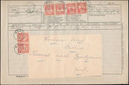 1902 Távirat 6 X 10f Bérmentesítéssel / Telegram With 6 Stamps Franking 'MOKRIN' - Billéd - Sonstige & Ohne Zuordnung