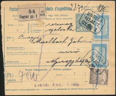 1917 Csomagszállító / Parcel Card 'UNGVÁR Gy.' - Sonstige & Ohne Zuordnung