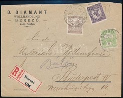 1917 Ajánlott Levél 3 Bélyeggel / Registered Cover 'BEREZÓ' - Budapest - Sonstige & Ohne Zuordnung