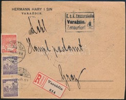 1917 Ajánlott Cenzúrázott Levél / Registered Censored Cover 'VARAZDIN' - Graz - Sonstige & Ohne Zuordnung