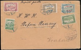 1918 Levél Repülő Posta Sorral Budapestről Krakkóba / Cover With Mi 210-211 To Krakow - Sonstige & Ohne Zuordnung