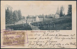 1913 Képeslap Hohe Rinne 3h és Turul 5f Bérmentesítéssel / Postcard Franked With Hohe Rinne + Turul Stamps - Autres & Non Classés