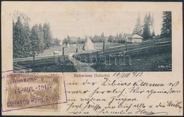 1913 Képeslap Hohe Rinne 3h és Turul 5f Bérmentesítéssel / Postcard Franked With Hohe Rinne + Turul Stamps - Sonstige & Ohne Zuordnung