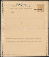 1887 6kr Zárt Díjjegyes Levelezőlap Portofrei Felülnyomással, Használatlan / 6kr PS-cover Card With Portofrei Overprint, - Autres & Non Classés