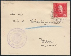 1915 Tábori Posta Levél 15h Bélyeggel / Field Post Cover With 15h Stamp 'EP WLOSZCZOWA' - Autres & Non Classés