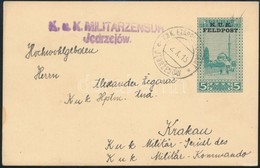 1915 Tábori Díjjegyes Levelezőlap / Field PS-card 'K.u.k. Militarzensur Jedrzejow' + 'EP JEDRZEJOW B' - Altri & Non Classificati