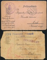 1914-1917 48 Db Tábori és Hadifogoly Levelezőlap Przemyslnél Fogságba Esett Katona és Felesége Között, Közte Az Ostrom I - Other & Unclassified