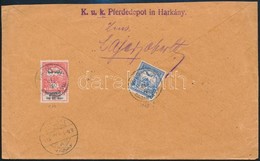 1915 Ajánlott Levél Turul Bérmentesítéssel és Tábori Bélyegzéssel / Registered Cover With Field Postmark 'K.u.k. Pferded - Otros & Sin Clasificación