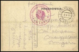 1915 Tábori Posta Képeslap / Field Postcard 'K.u.k. Telegraphen - Erhaltungssektion In Lublin' + 'EP 181' - Other & Unclassified