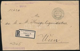 1916 Ajánlott Tábori Posta Levél / Registered Field Post Cover 'K.u.k. Kreiskommando In Uzice' + 'EP UZICE In SERBIEN' - Otros & Sin Clasificación