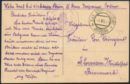 1916 Tábori Posta Képeslap / Field Postcard 'EP JAGODINA B' - Otros & Sin Clasificación